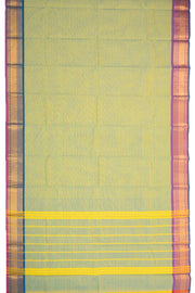 Pista Green Handloom Chettinad Cotton Saree 10077305