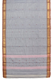 Grey Handloom Chettinad Cotton Saree 10077315