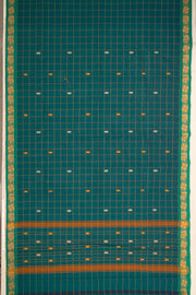 Green Handloom Chettinad Cotton Saree 10077322