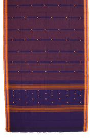 Blue Handloom Chettinad Cotton Saree 10077323