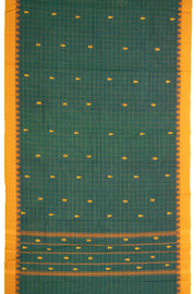 Green Handloom Chettinad Cotton Saree 10077328