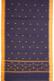 Blue Handloom Chettinad Cotton Saree 10077329