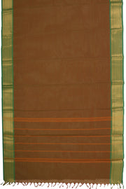 Brown Handloom Chettinad Cotton Saree 10077339