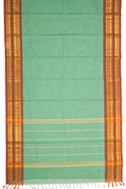 Ocean Blue Handloom Chettinad Cotton Saree 10077344