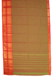 Green Handloom Chettinad Cotton Saree 10077349