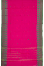 Pink Handloom Chettinad Cotton Saree 10077351