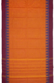 Orange Handloom Chettinad Cotton Saree 10077354