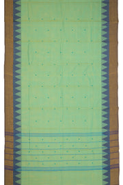 Green Handloom Chettinad Cotton Saree 10077355