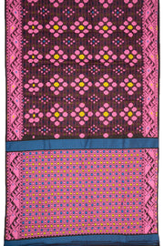 Pink Handloom Jamdani Cotton Saree with Floral Motifs 10077526