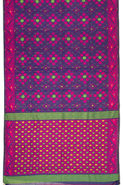 Pink Handloom Jamdani Cotton Saree 10077533