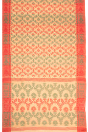 Beige Handloom Jamdani Cotton Saree 10077539