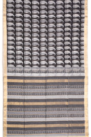 Black Printed Maheshwari Silk Cotton Saree 10077552