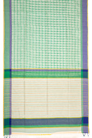 Green Handloom Maheshwari Silk Cotton Saree 10077559