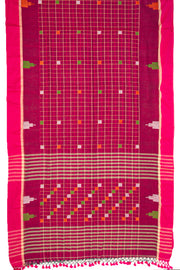 Pink Bengal Handwoven Cotton Saree 10077688