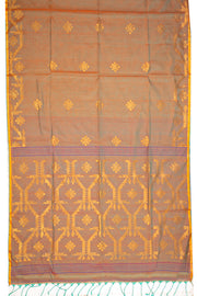 Brown Bengal Handwoven Cotton Saree 10077692