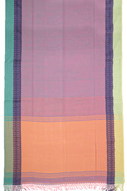 Lavender Bengal Handwoven Cotton Saree 10077701