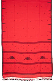 Red Bengal Handwoven Cotton Saree 10077706
