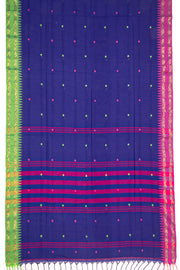 Blue Bengal Handwoven Cotton Saree 10077710