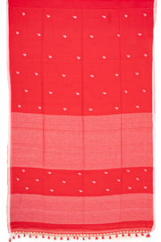 Red Bengal Handwoven Cotton Saree 10077712