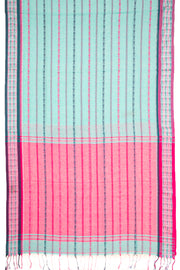 Blue Bengal Handwoven Cotton Saree 10077713