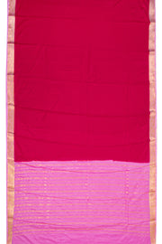 Magenta Pink Mysore Semi Crepe Silk Saree 10077781