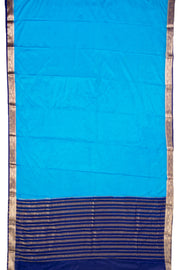 Sky Blue Mysore Semi Crepe Silk Saree 10077788