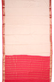 Cream Mysore Semi Crepe Silk Saree 10077790