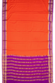 Orange Mysore Semi Crepe Silk Saree 10077793