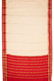 Cream Mysore Semi Crepe Silk Saree 10077801