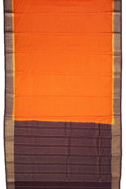 Orange Semi Mysore Crepe Silk Saree 10077805