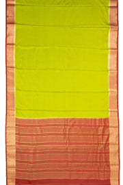 Pista Green Mysore Semi Crepe Silk Saree 10077813