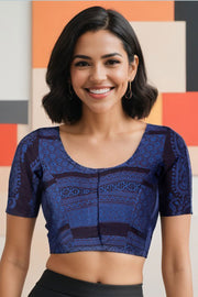 Blue Bagh Printed Cotton Blouse 10074474