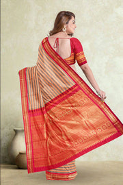 Multi Colour Korvai Kanjivaram Silk Saree 10075656