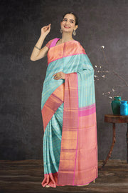 Blue Kanjivaram Pure Silk Saree 10076134