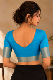 Blue Kanjivaram Soft Silk Blouse 10076978
