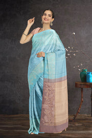 Blue Kanjivaram Pure Silk Saree 10076135