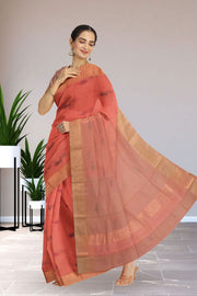 Printed Handloom Chanderi Silk Cotton Saree 10045206