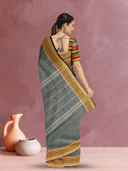 Grey Handloom Kanchi Cotton Saree 10071827