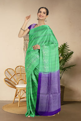 Green Handloom Kanjivaram Soft Silk Saree 10063777