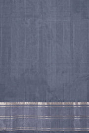 Pink Korvai Kanjivaram Pure Silk Saree With Silver Zari Border 10077901
