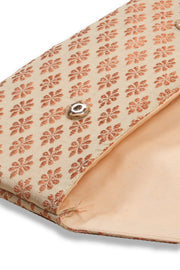 Peach Handcrafted Banarasi Mobile Wallet 10074728