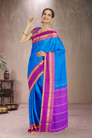 Blue Kanjivaram Pure Silk Saree 10076078