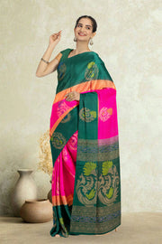 Pink Kanjivaram Pure Silk Saree 10076086