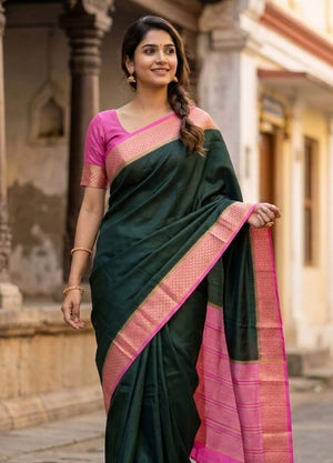 Semi Mysore Crepe silk Sarees