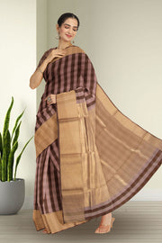 Multi colour Chanderi Silk Cotton Saree 10075378