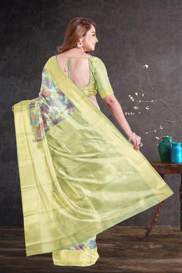 Multicolour Printed Kanjivaram Silk Saree 10075579