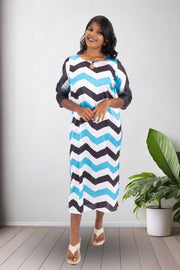 Multicolour Printed Vegan Charmeuse Silk Dress 10074055