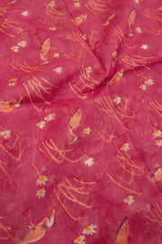 Pink Chanderi Silk Cotton 2 Piece Salwar Suit Material 10077387