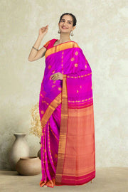 Pink Kanjivaram Pure Silk Saree 10076111