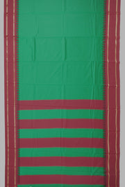 Emerald Green Vegan Silk Kanjivaram Saree 10077932